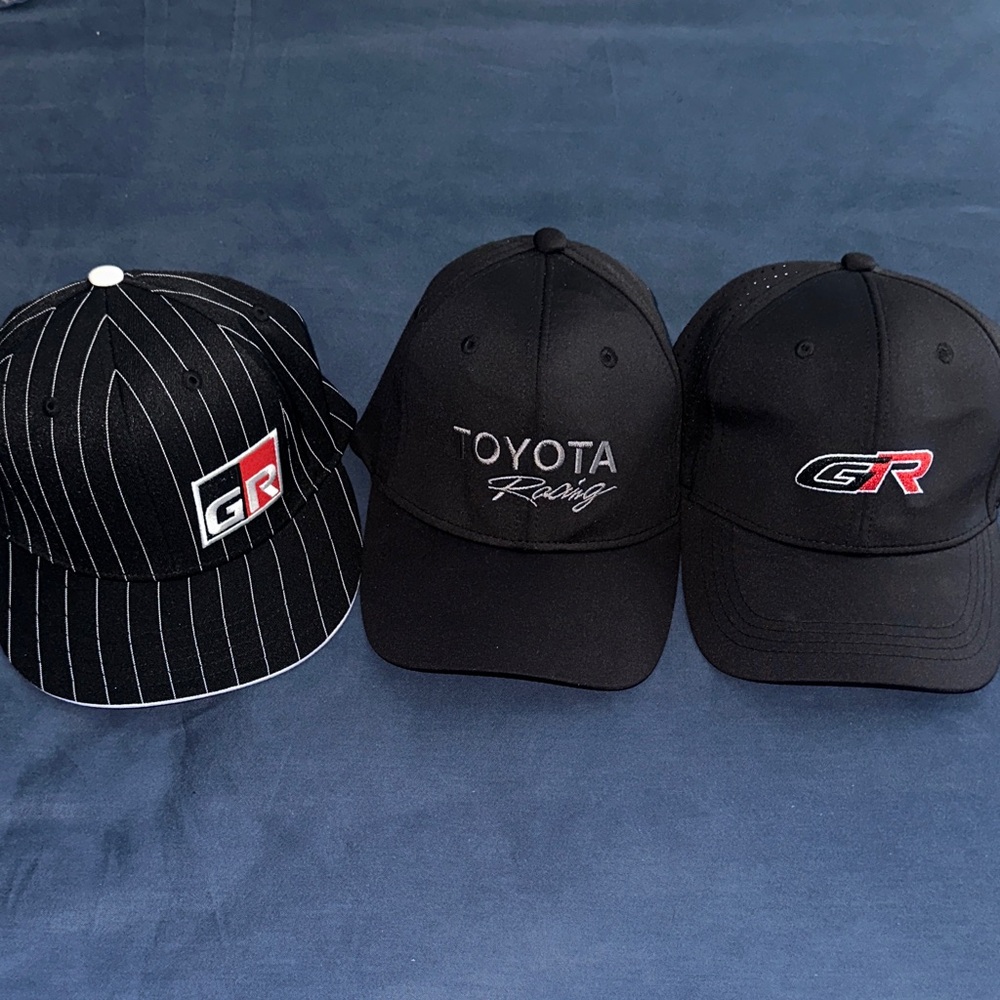 Toyota Racing Black Caps Set